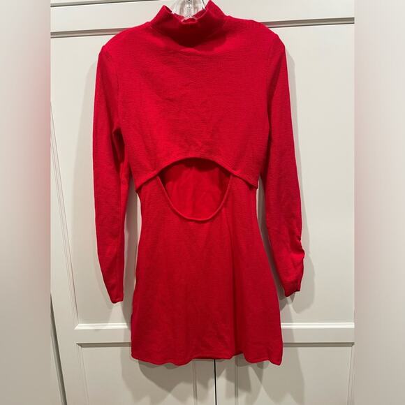 Sanctuary Women's Mini Dress Show Stopper Ribbed in Ruby Red- NWT-‎ Small - Picture 7 of 14